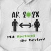 Abschlussmotiv "Abstand - Virus" Vorderseite