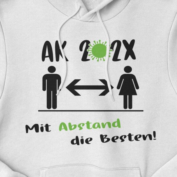 Abschlussmotiv "Abstand - Virus" Vorderseite