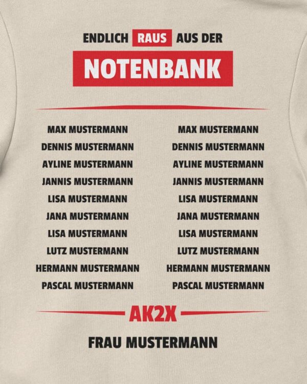 Abschlussmotiv "Notenbank" Rückseite